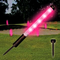 Pink LED New Yardage Marker w/ Spikes